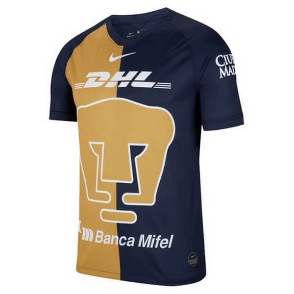 Thailande Maillot Football UNAM Pumas Third 2019-20 Jaune Bleu